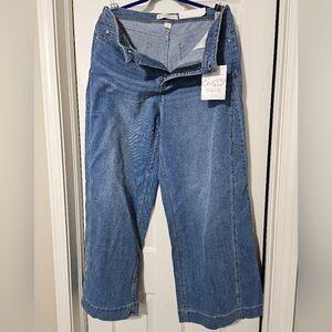 Women's Curvy Wide-Leg Jeans